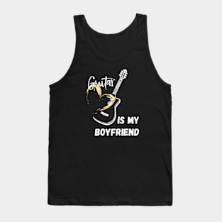 Guitar is My Boyfriend Tank Top